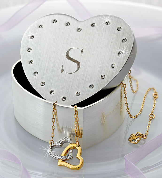 Swarovski® Match Double Heart Necklace